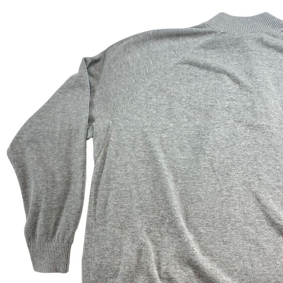 Duluth Trading Company Sweater Mens 3XL Gray Knit Cotton Long Sleeve Quarter Zip - Picture 10 of 11